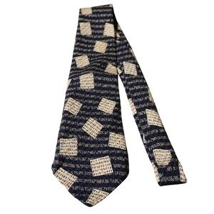 Pi Math Formula Silk Necktie Mens Navy Blue Teacher Geek Professor Nerdy STEM